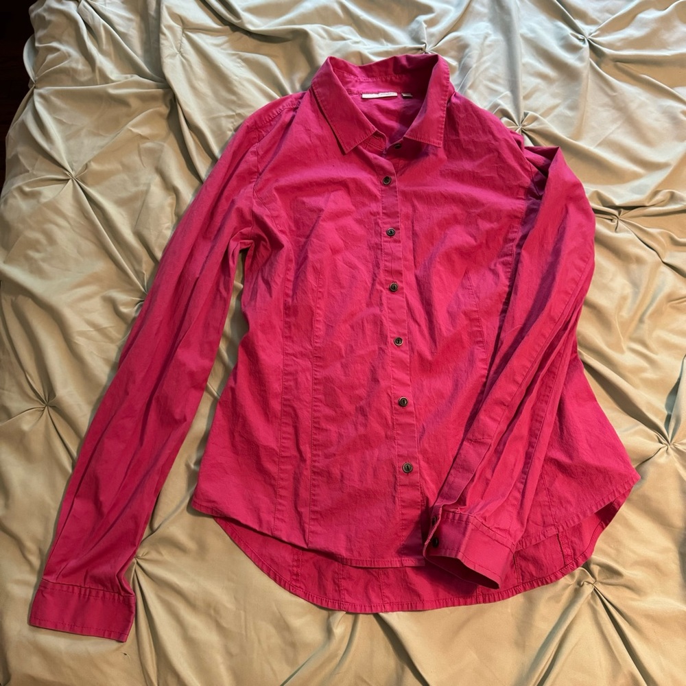 Halogen Pink Button Down Shirt - image 1